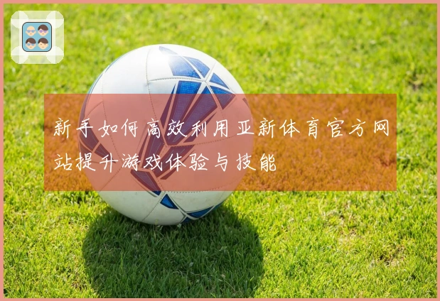 新手如何高效利用亚新体育官方网站提升游戏体验与技能